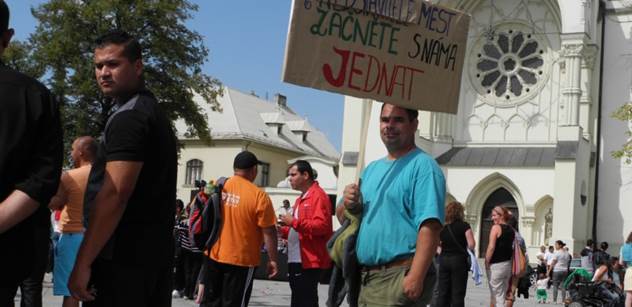 V Ostravě se na protiromské demonstraci sešlo okolo 250 lidí